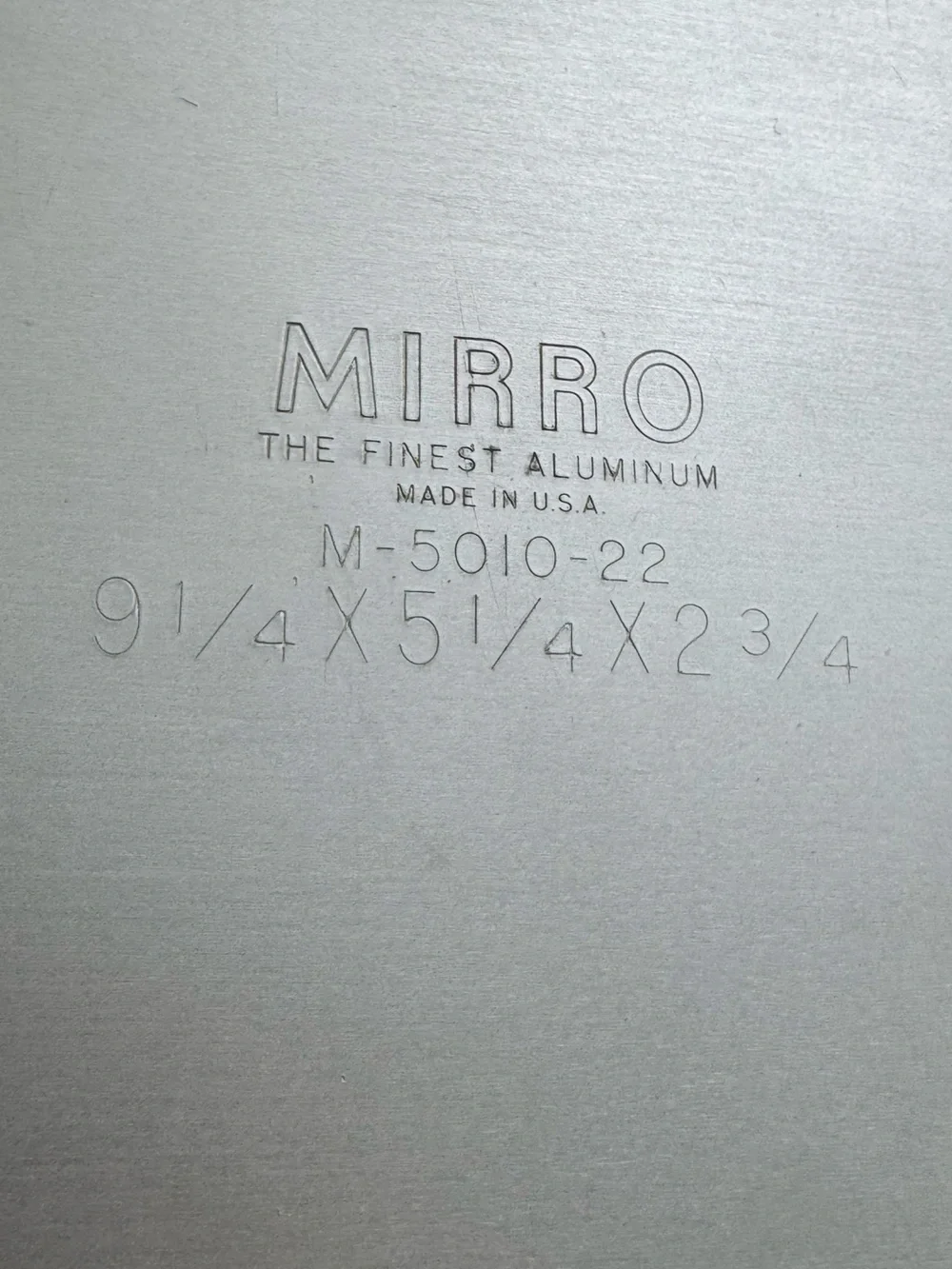 Mirro vintage aluminum